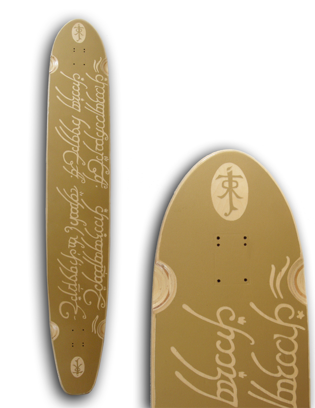 LOTR inspired Longboard Skate Deck - 618x800, 235kB