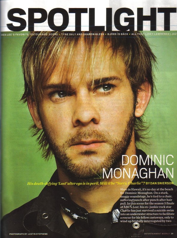 Dominic Monaghan in Entertainment Weekly - 594x800, 132kB